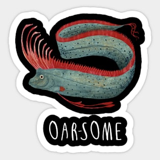 Oarsome - white Sticker